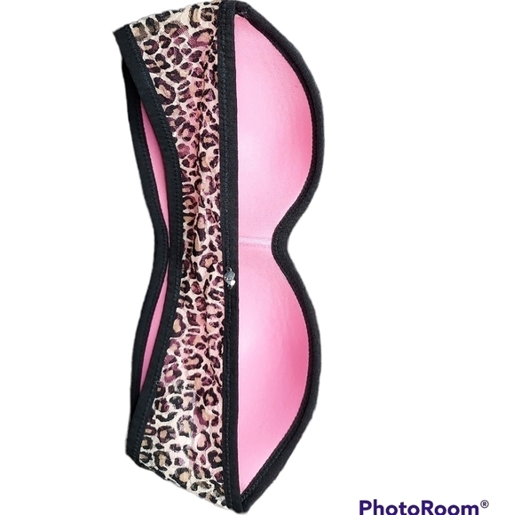 Victoria secret pink strapless bandeau animal print XS/TP NWOT - Picture 4 of 12
